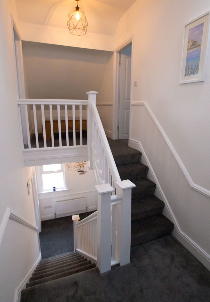 stairs and upstairs landing